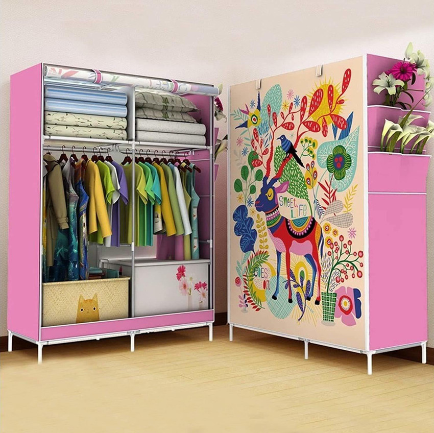 Lukzer storage deals wardrobe