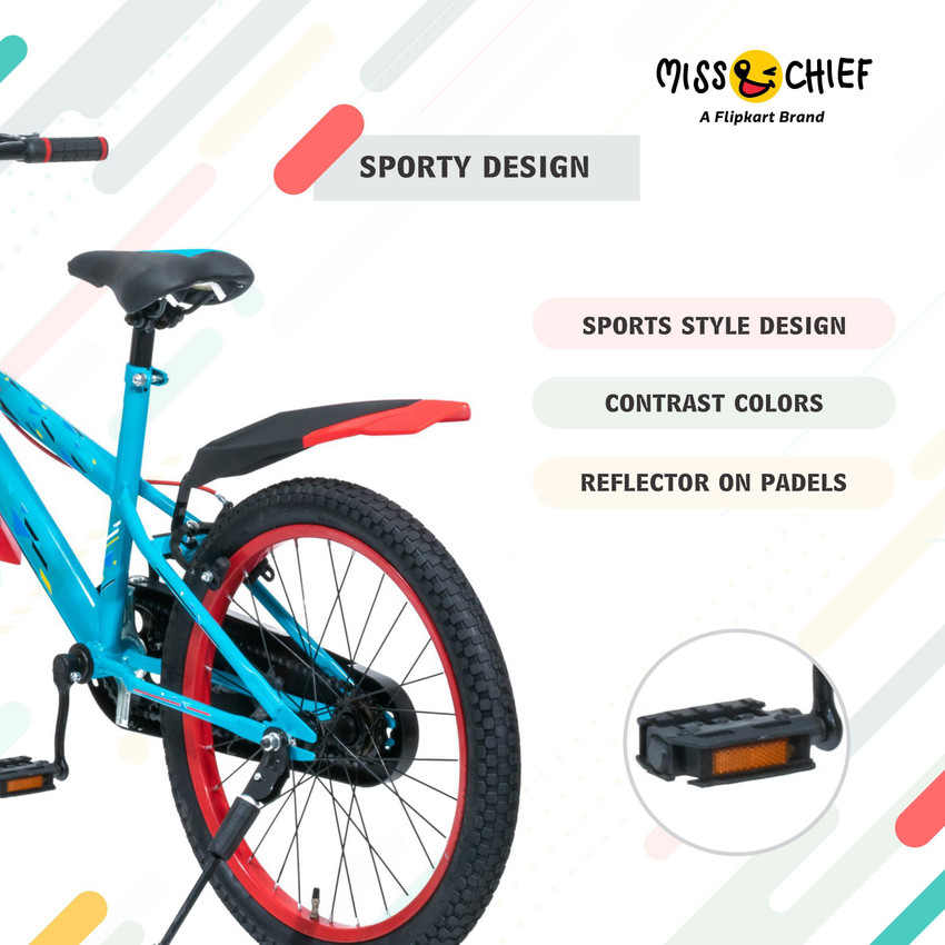 Miss Chief Stylish Durable 85 Assembled 20T Kids Bicycle for