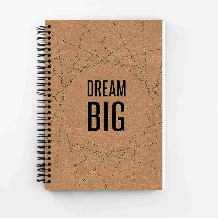 DI-KRAFT Motivational Quote A5 Size Unruled Paper Journal Diary Spiral  Notebooks Wire Bound Diaries and Planner, 160 Pages, Design 19