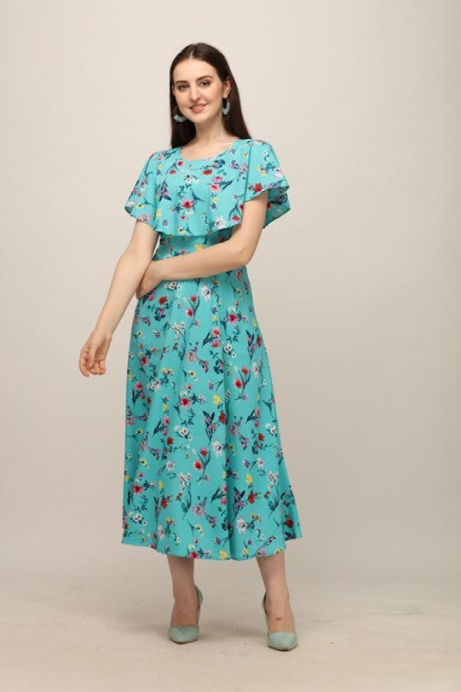 Floral maxi dress on sale flipkart