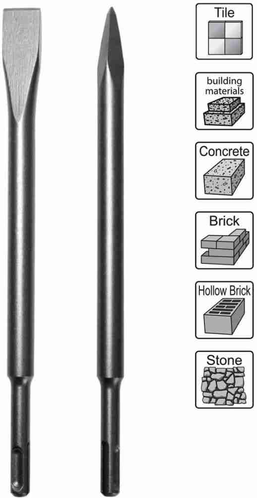 Chisel bit for online rotary hammer