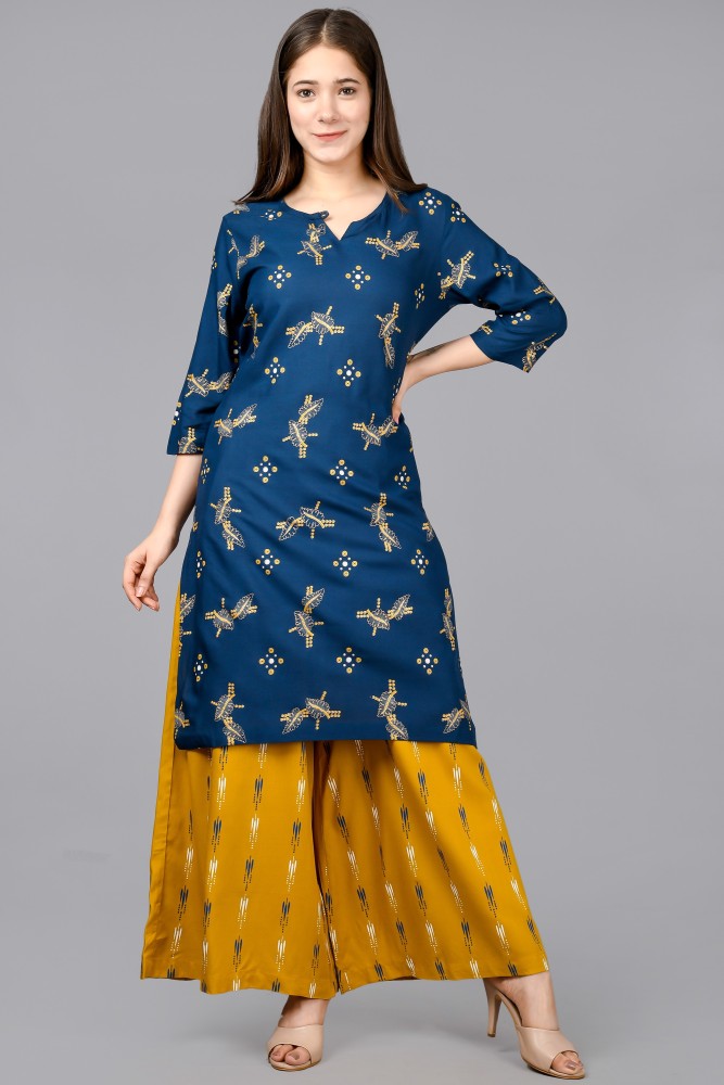 Flipkart kurtis with clearance palazzo