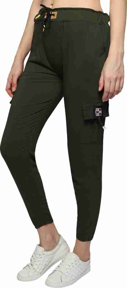 Buy Nios Fashion Jogger Fit Girls Dark Green Jeans Online at Best
