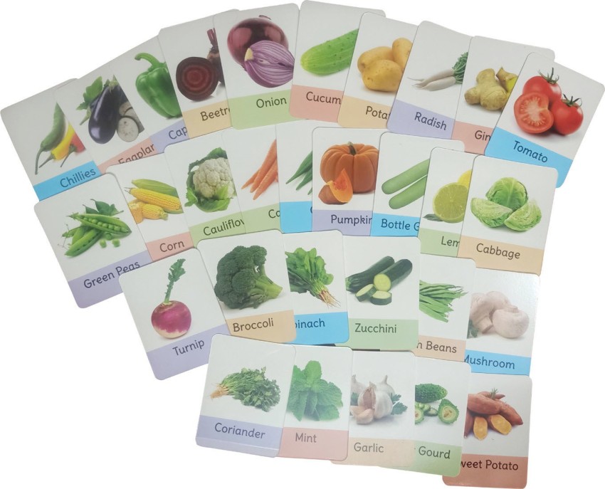 shophome Vegetable flash cards Price in India - Buy shophome