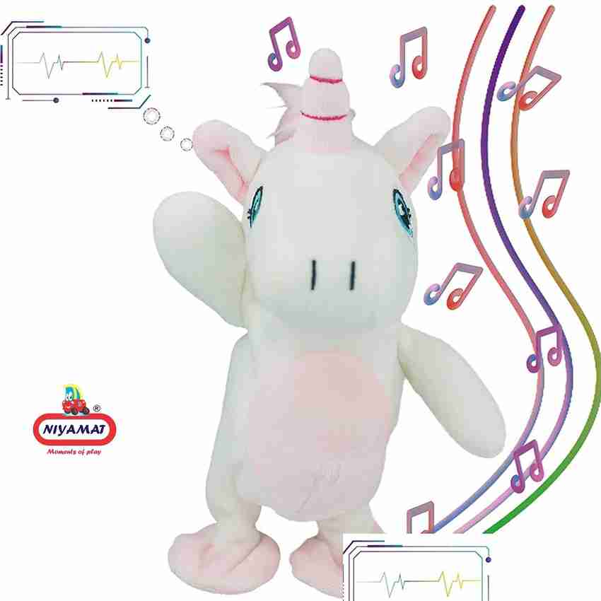 Walking talking hotsell unicorn plush toy