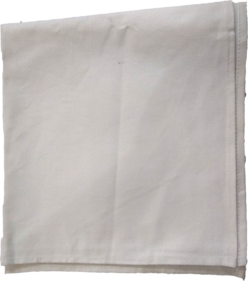 Shri Ganesh Handloom SGH182 Kitchen Napkin Pack Of 2 White Cloth
