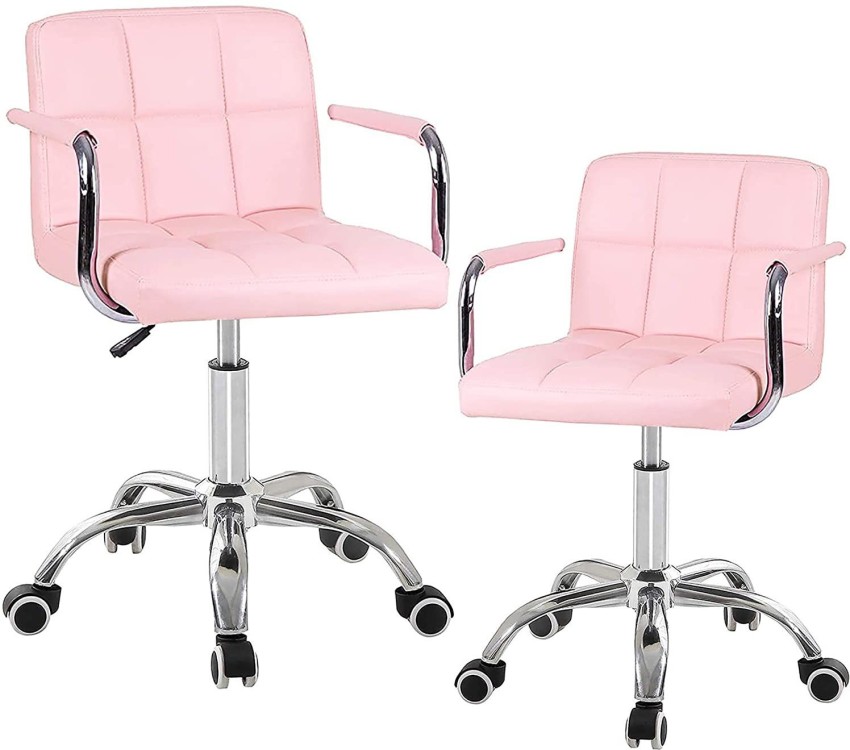 Pink office best sale chair with arms