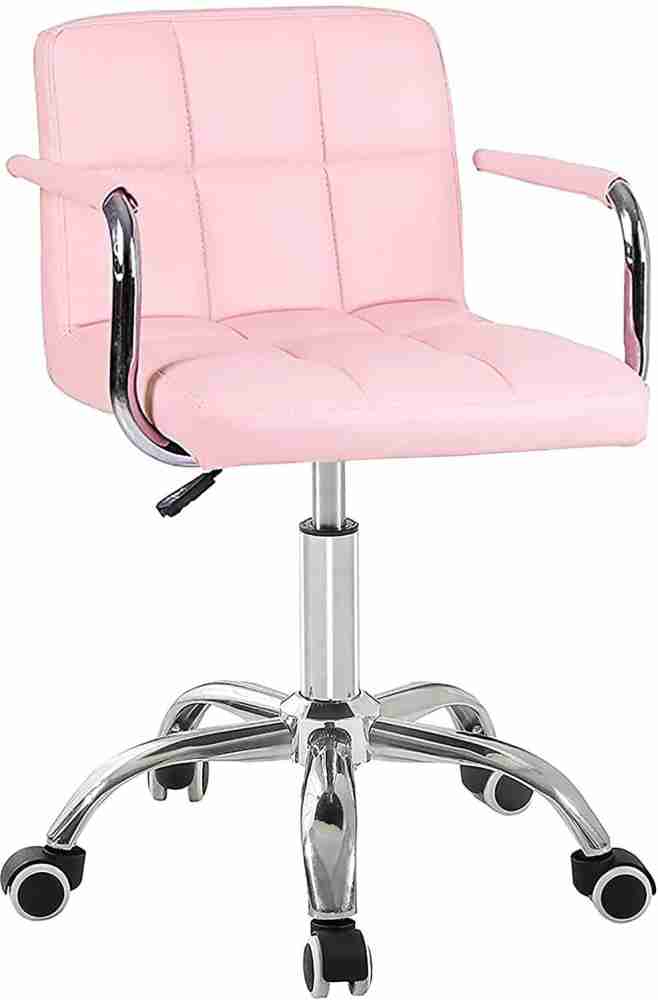 Pink office outlet chair with arms