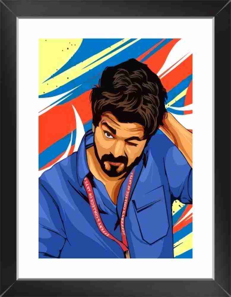 Vijay Photo Frame For Office And Room (Size 13.5 X 10.5 Inch, Box)  Multicolor Paper Print - Personalities posters in India - Buy art, film,  design, movie, music, nature and educational paintings/wallpapers