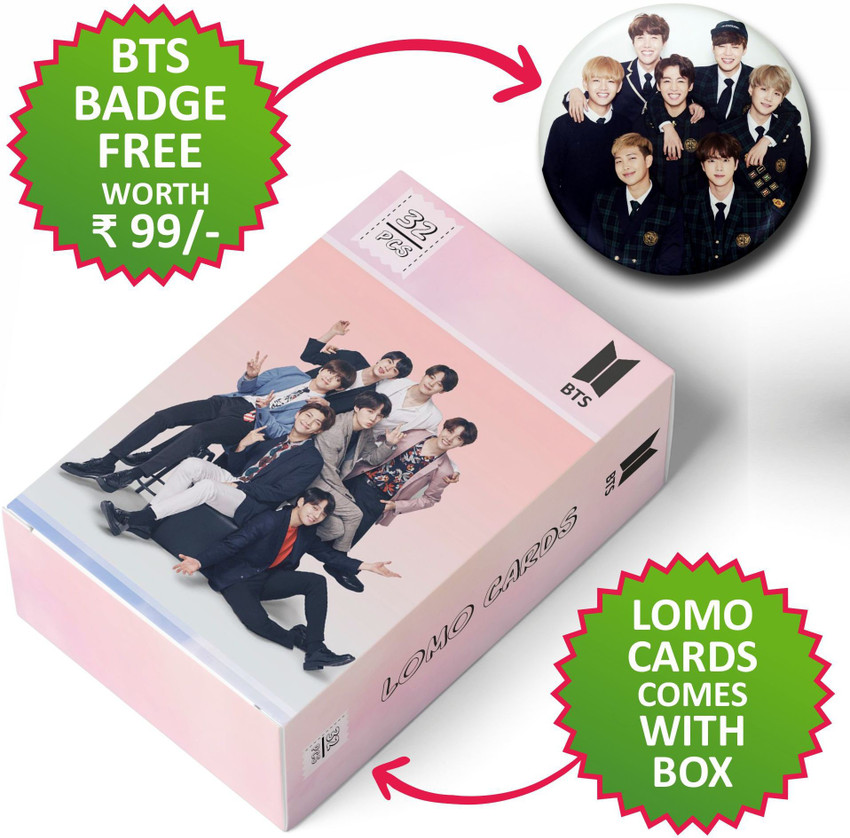 BTS BMA Photo Postcard Lomo Cards (Set of 32) with 5 Photo Clips 