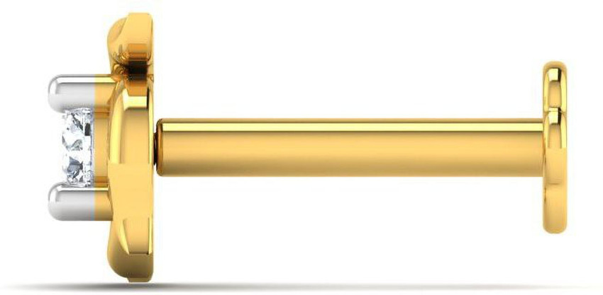 Swastik top nose pin