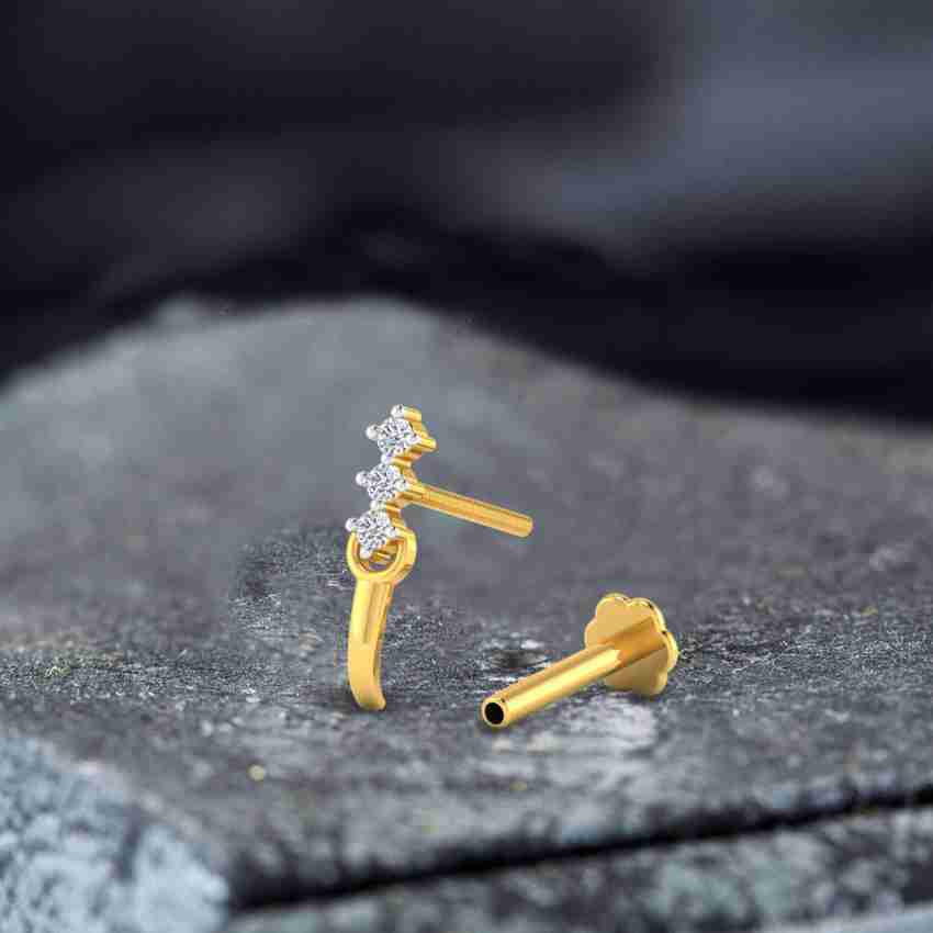 Pure diamond nose pin sales