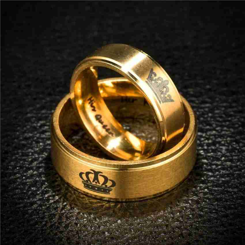 His queen her on sale king rings gold