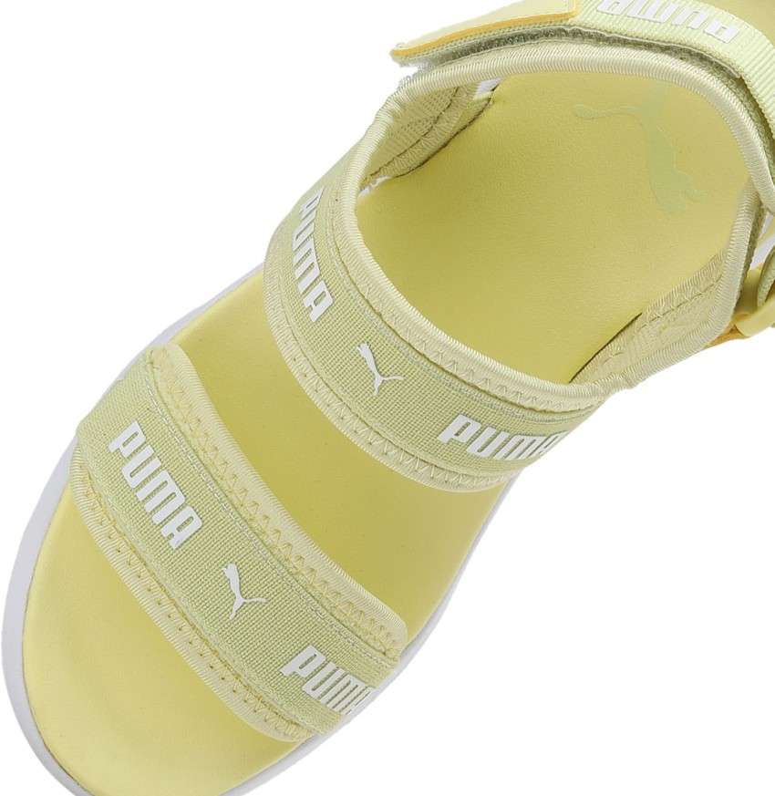 Puma store sandals yellow