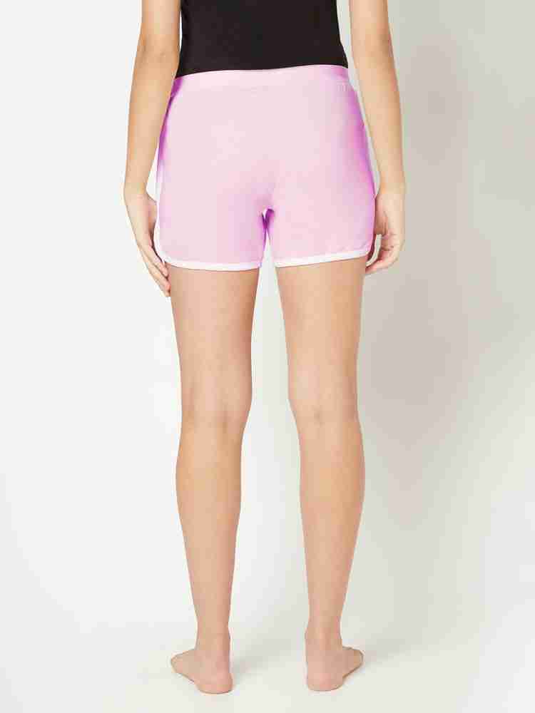 GLITO Solid Women Pink Basic Shorts - Buy GLITO Solid Women Pink Basic  Shorts Online at Best Prices in India