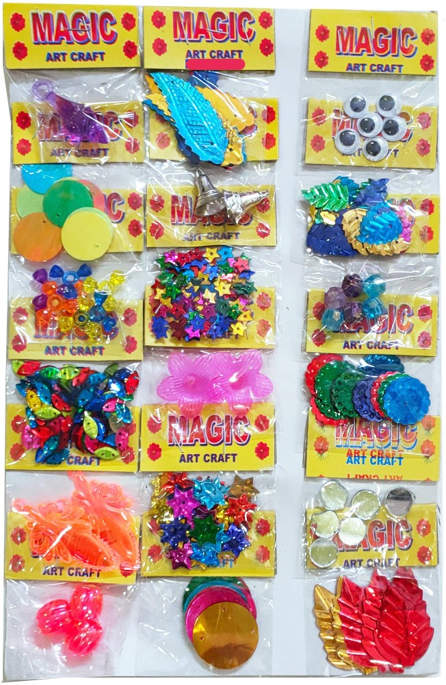 Dhinchak various design Craft beads for DIY project work ( 18 ...
