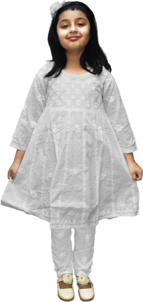 Kids white outlet kurti