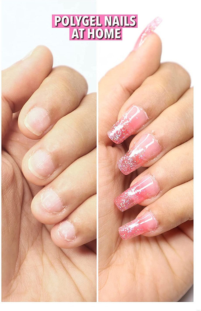 THR3E STROKES Poly Nail Gel Nail Extension Gel White Builder Nail