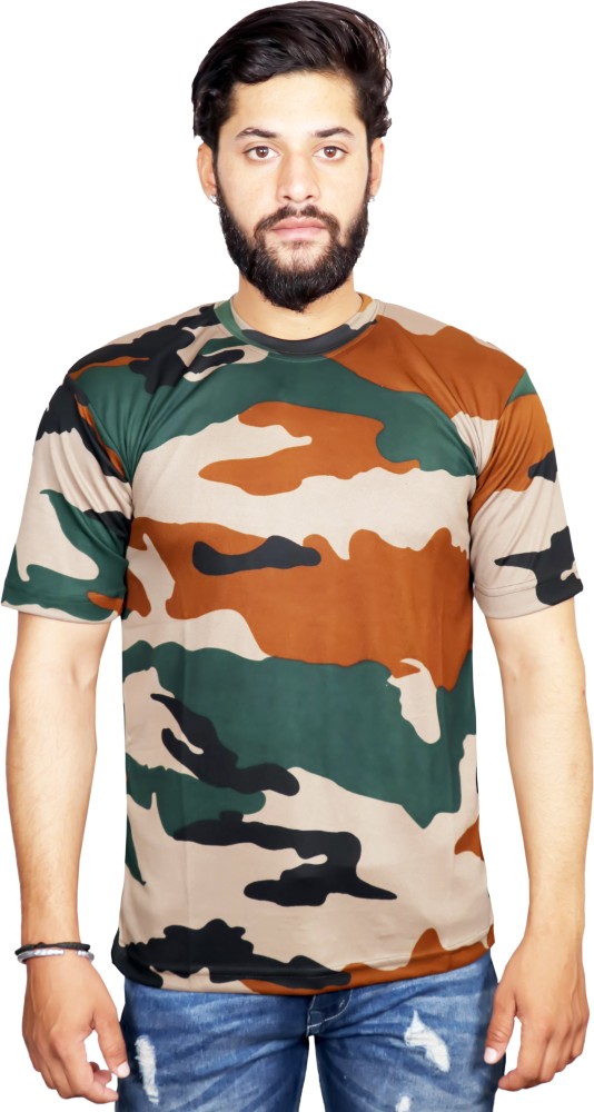 Camouflage Camo ARMY TSHIRT MENS Short Sleeve T-Shirt S M L XL 2X 3X 4X 5X  6X 7X