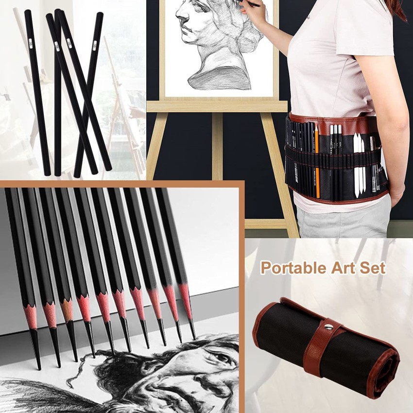 FUBAINA Professional Drawing Sketching Pencil Set  12 Pieces Art Drawing  Graphite Pencils12B  4H Ideal for