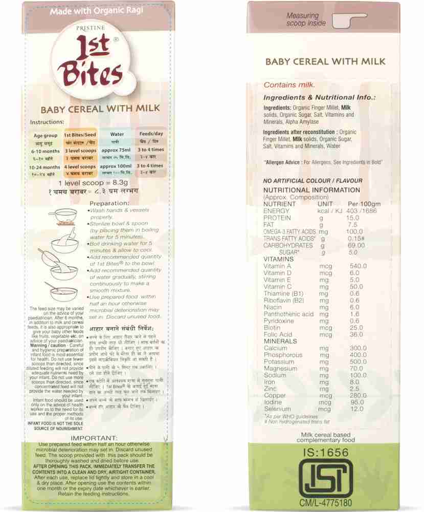 1st bites stage 1 ragi top