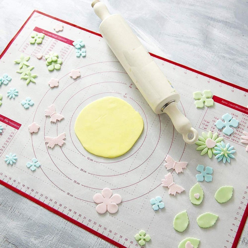 Non-slip Silicone Pastry Mat Extra Large with Measurements 16''By 26'' for  Silicone Baking Mat, Counter Mat, Dough Rolling Mat,Oven Liner,Fondant/Pie