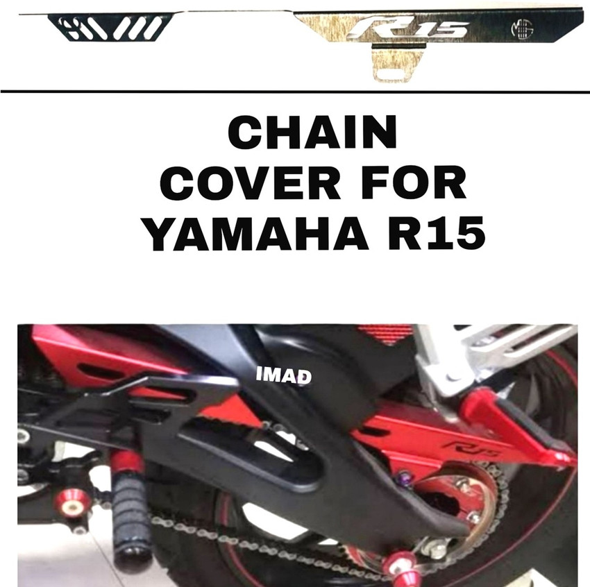imad CHAIN COVER FOR YAMAHA R15 BLACK Bike Chain Guard Price in