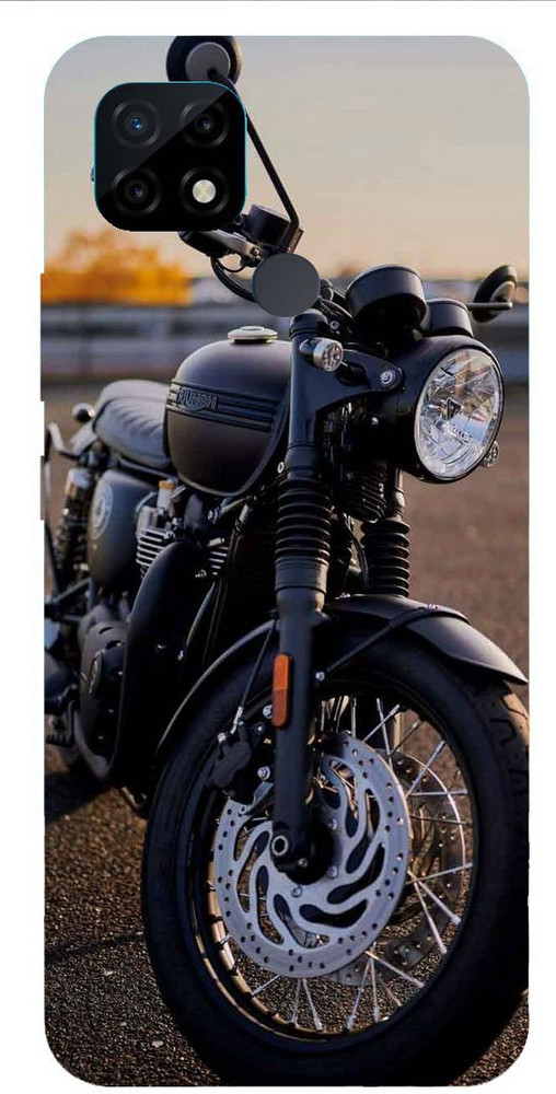 Printrembo Back Cover for Realme C21 Bullet Bike bullet gadi