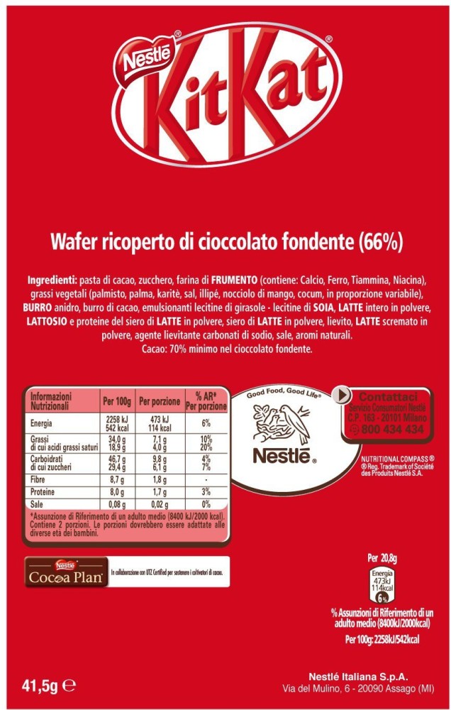 NESTLE Kitkat 70% Dark Chocolate, 4 x 41.5g Bars Price in India