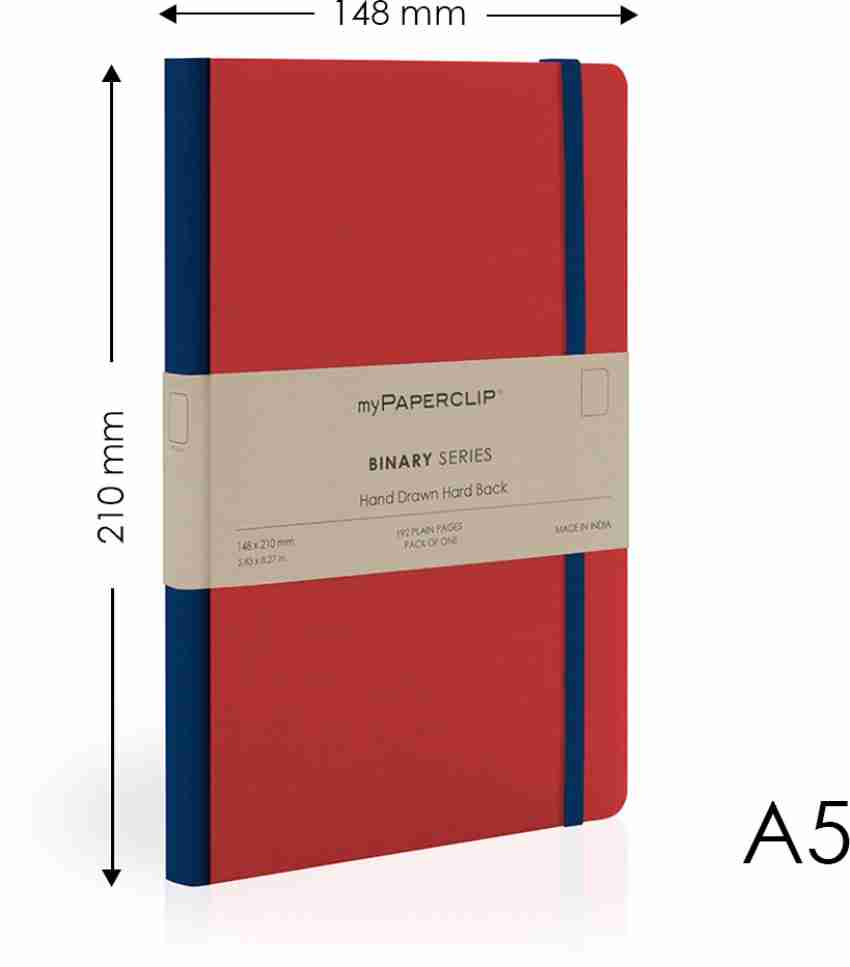 myPAPERCLIP Binary Series A5 Notebook Plain 192 Pages Price in India - Buy  myPAPERCLIP Binary Series A5 Notebook Plain 192 Pages online at