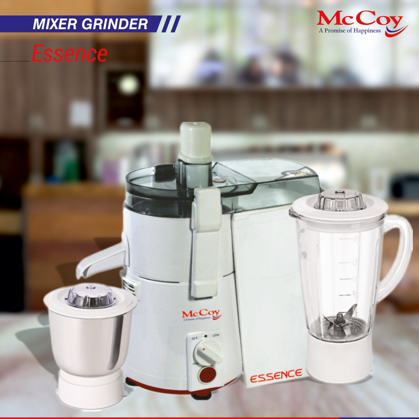 Mccoy mccoyESSence Esence 450 Juicer Mixer Grinder 2 Jars White