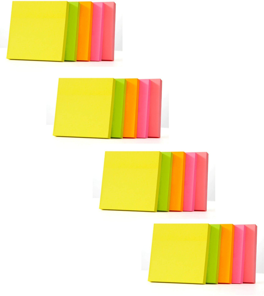 Multi coloured outlet post it notes