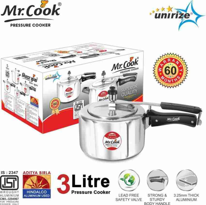 Mr.Cook by United 3 L Pressure Cooker Price in India Buy Mr.Cook