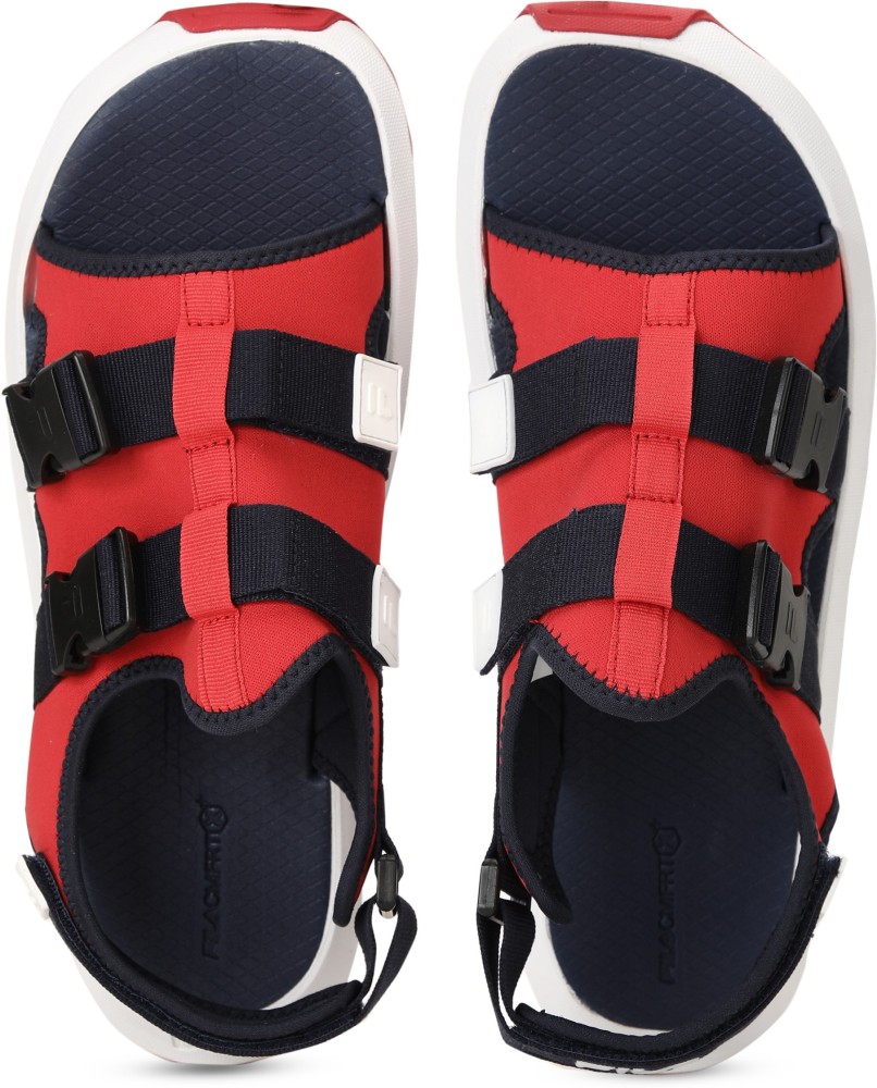 red fila sandals