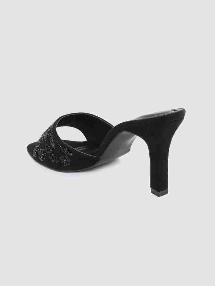 Womens black best sale house shoes