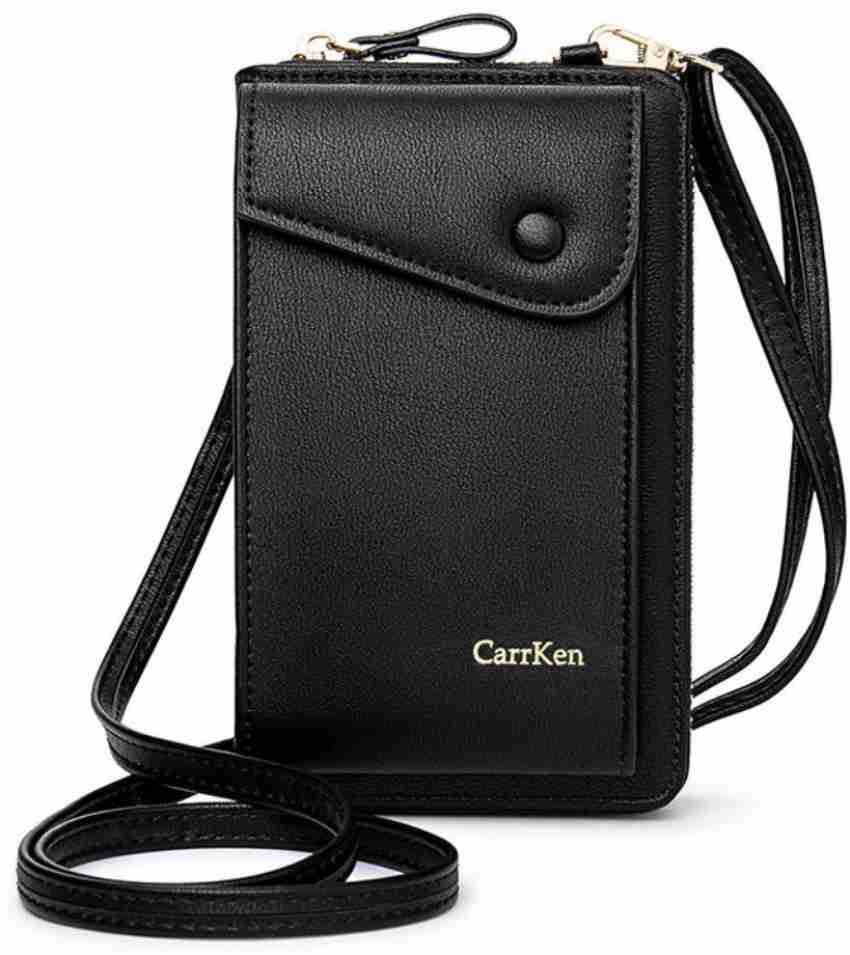 PALAY Black Shoulder Bag Women Crossbody Phone Bag Ladies Wallet Small Soft  PU Leather Cell Phone Purse Mini Shoulder Bag with Strap Card Slots Black -  Price in India