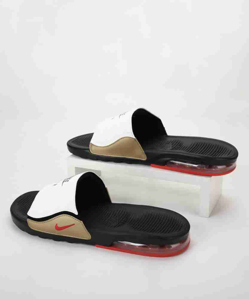 White nike mens cheap slides