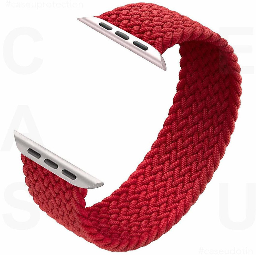 Red braided solo loop deals