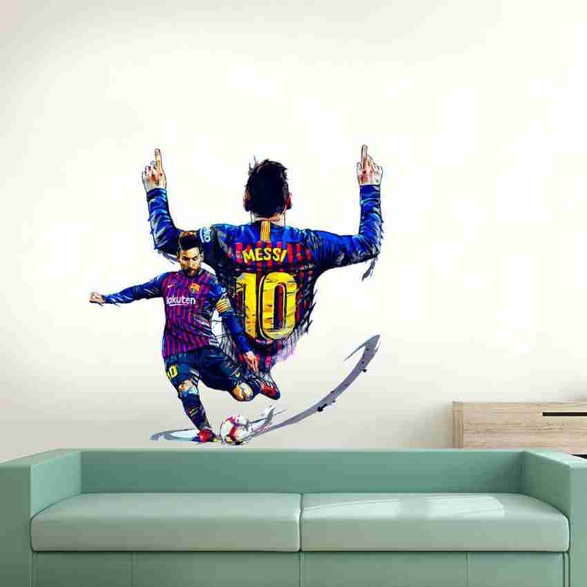 Lionel Messi Wall Decal Barcelona Soccer Futbol Sticker Removable Reusable  Cling