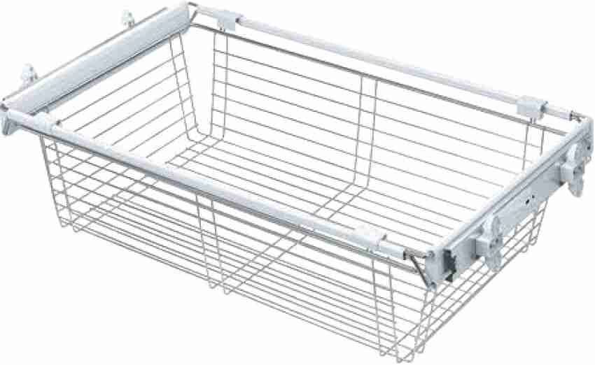 Pull Out Closet Organizer Aluminum Alloy Wardrobe Basket