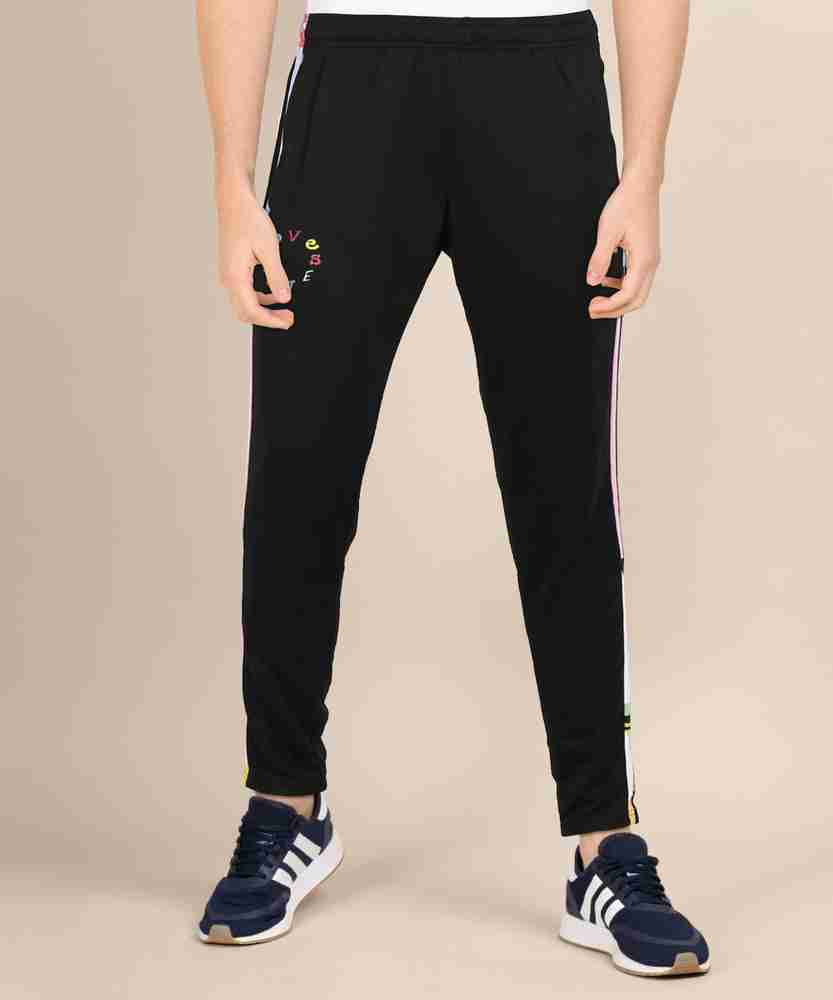 black adidas track pants mens