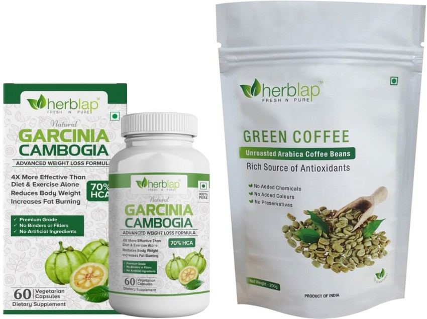 herblap Weight Loss Combo Garcinia Cambogia 60 Capsules Green