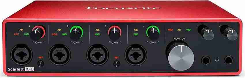 FOCUSRITE Scarlett 18i8 (3rd Gen) USB Audio Interface with Pro 