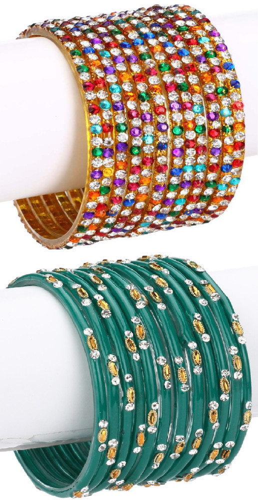 Multicolor shop glass bangles
