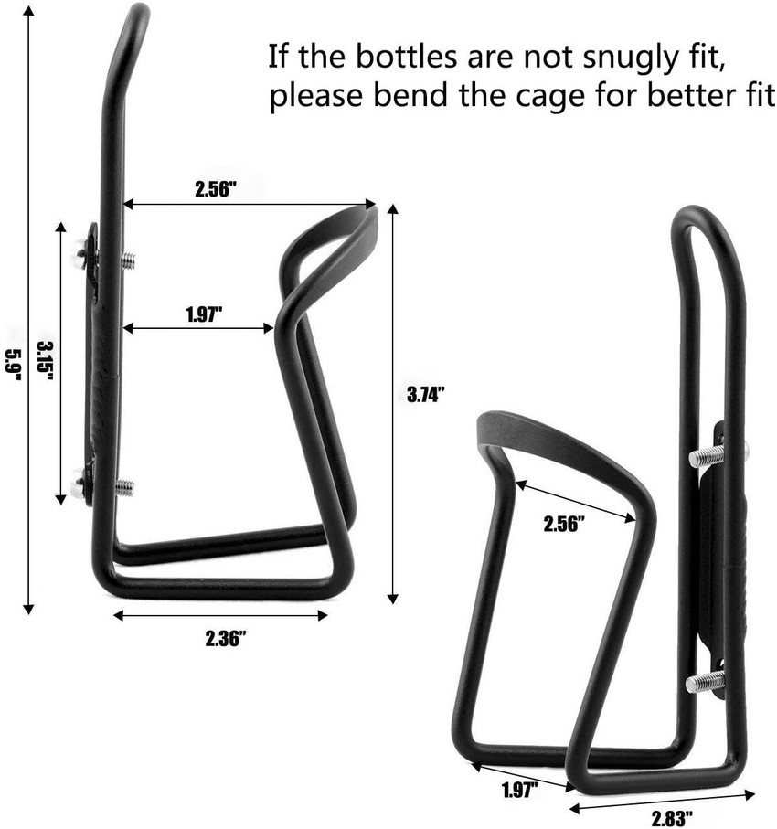 THE MORNING PLAY Portable Drinking Water Bottle Holder for Cycle with DIY Installation Screw Bicycle Bottle Holder