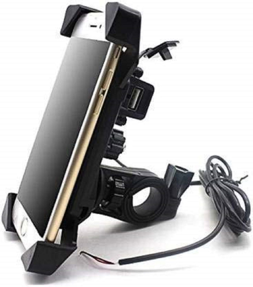 Bike mobile holder with usb charger on sale