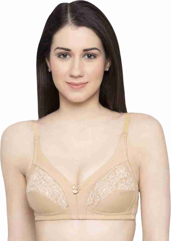 Buy Candyskin Women Solid Padded Sports Bra - Beige Online