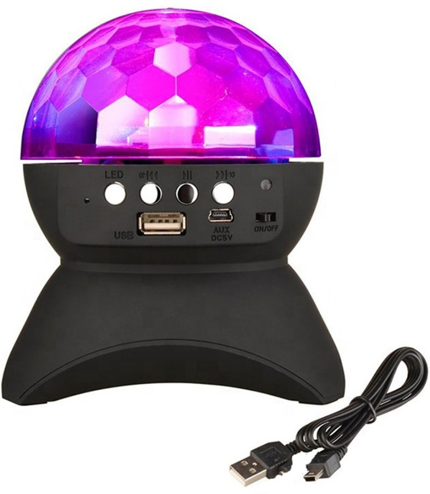 Disco Lights for Parties Multi Colour Mini Disco Ball Light Portable LED  Home Disco Lights Sound Activated DJ Lights, 2-Pack USB Rechargeable Disco