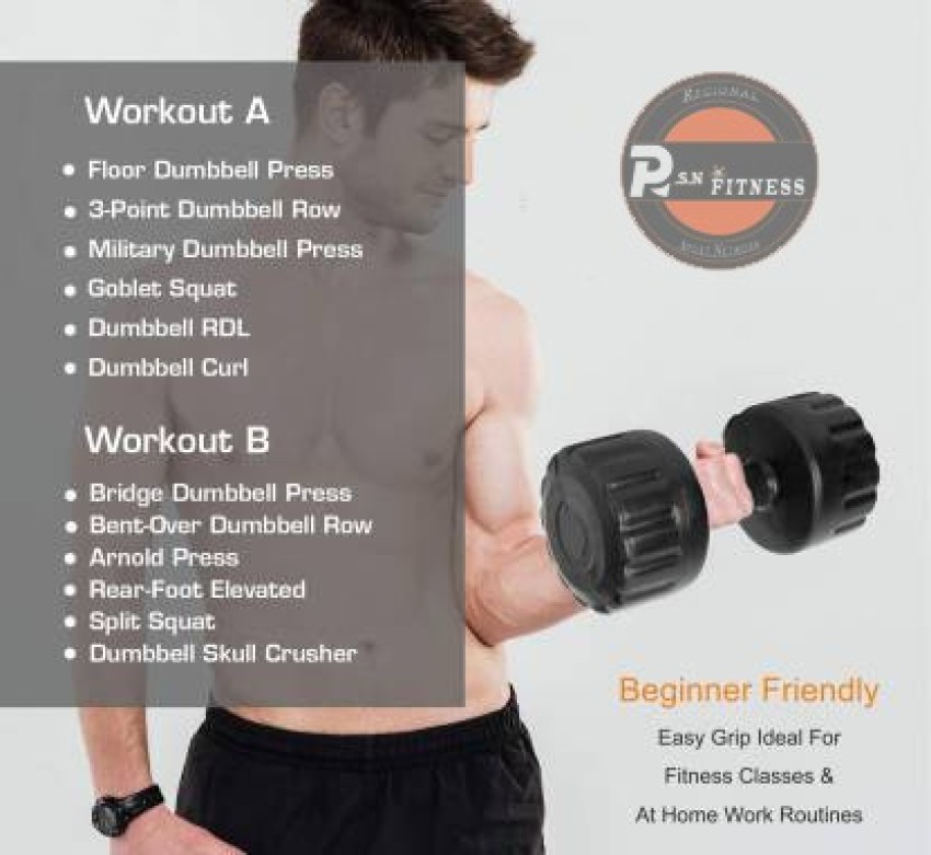 RSN PVC Dumbbell Set 1 Pair Dumbbells 1KG 2KG 3KG 4KG 5KG