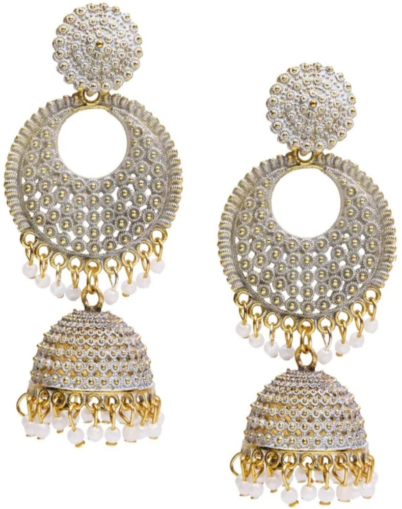 Flipkart Buy DECOLOGY GraceFul Floral Jhumka in Bali Style